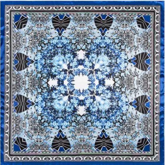 New Oil Painting Floral Print Women Silk Scarf Large Square Scarves Female Bandana Fashion Ladies Hijab Kerchief Scarves