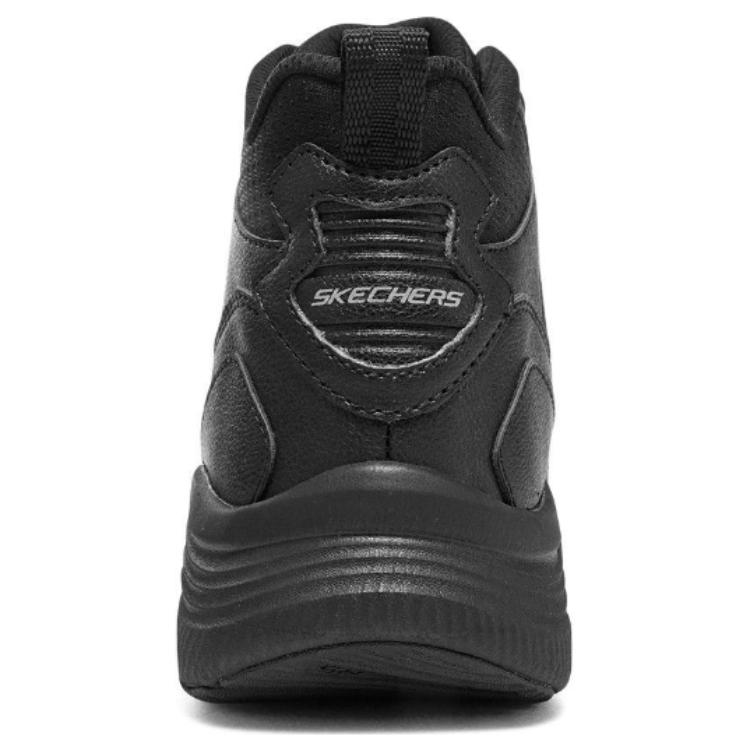 Skechers Удобные Универсальные Амортизирующие Прочные Высокие Повседневные Кроссовки Женские Черные 168008-BBK