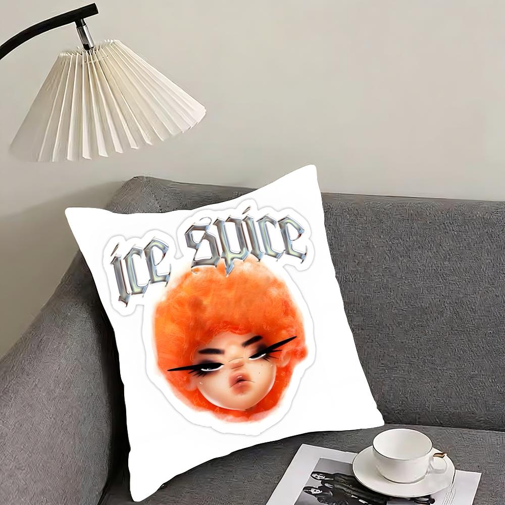 Чехол для подушки I-Ice Spice – Двусторонний плюшевый чехол для подушки – Для автомобиля, дивана, спальни, идеально подходит в качестве подарка.