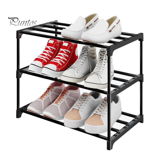 Вертикальная полка для обуви. Компактный органайзер. Нержавеющая, прочная, выдерживающая нагрузку, штабелируемая полка для обуви. Легкая подставка для обуви.