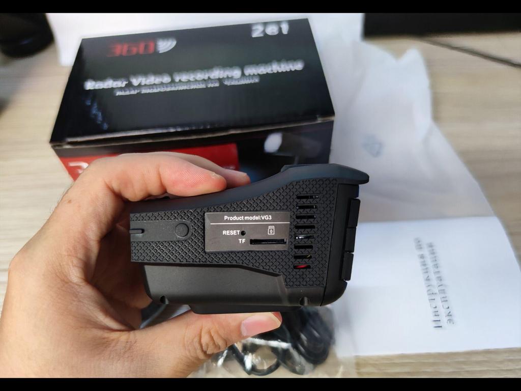 VG3 Electronic Vehicle Radar & Dashcam with Multi-Voice Alerts