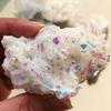 Wixine 1Pcs White Angel Aura Quartz Point Electroplated Crystal Cluster Healing Stone