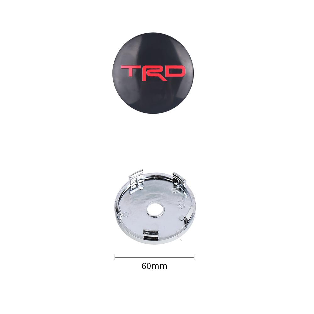 2026 Новые Для Toyota 4 шт. 60 мм Центральные колпачки ступицы колеса автомобиля Значок Накладки на диск колеса Для Toyota TRD Corolla Avalon Supra Yaris Prado Pr