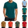 Men's Round Neck Raglan Short Sleeve Top T-shirt