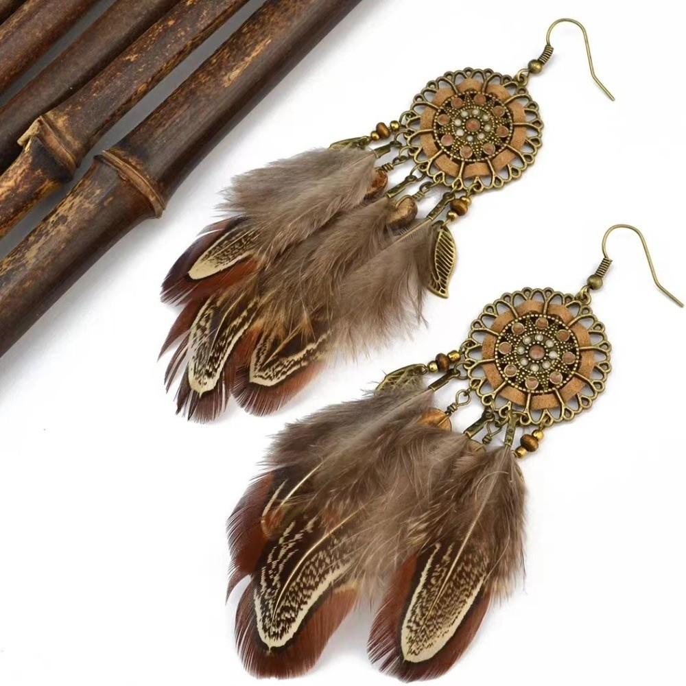 Bohemian Long Tassel Earrings Ethnic Dangle Women's Earrings Beach Vacation