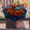 Phoenix Stained Glass (6) Printed umbrella windproof folding umbrella portable sun and rain umbrella suitable for gifting