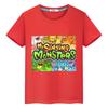 Детская повседневная футболка My Singing Monsters, футболки с короткими топами с принтом, одежда для мальчиков и девочек y2k, летняя детская одежда Kawaii с круглым вырезом