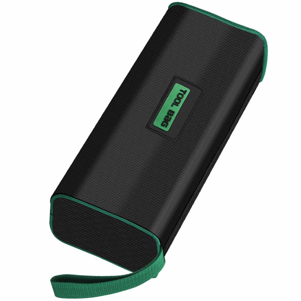 Портативная легкая сумка для хранения электрика, органайзеры для инструментов, зеленая ткань Оксфорд для разнорабочих, эффективное управление инструментами