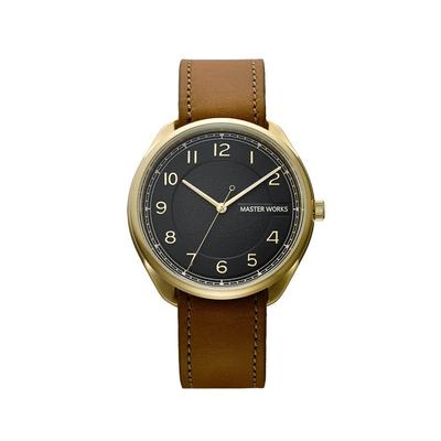 Часы Masterworks Quattro 003, часы, сделанные в Японии, кварцевые, 39 мм, кожаный ремешок, часы [MASTER WORKS] MW06YB-ECLBO8, мужские, мужские