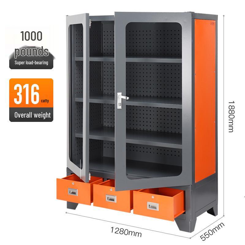 Heavy-Duty Dustproof CNC Tool Holder Cabinet for BT40/HSK Holders