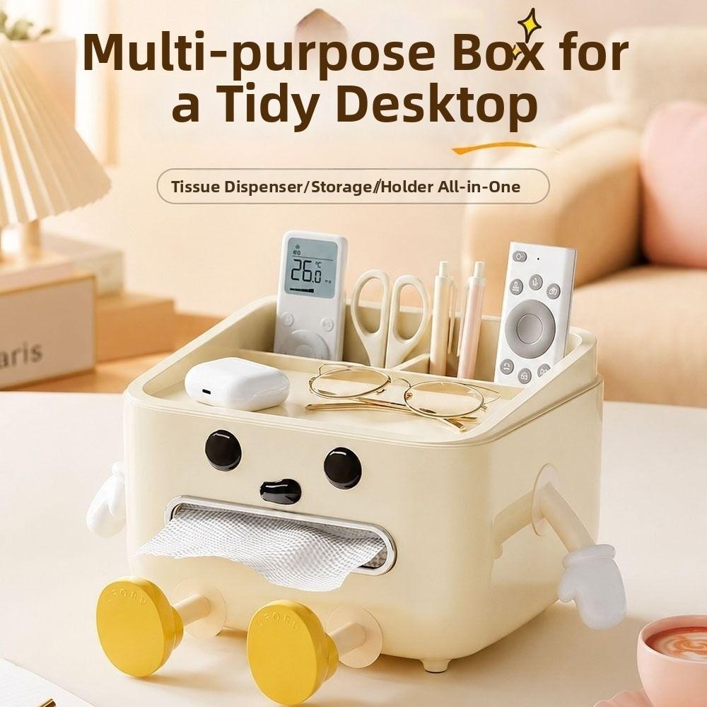 with Lid Paper Towel Box Multifunctional Tissue Dispenser Storage Box Tissue Box Bedside Table