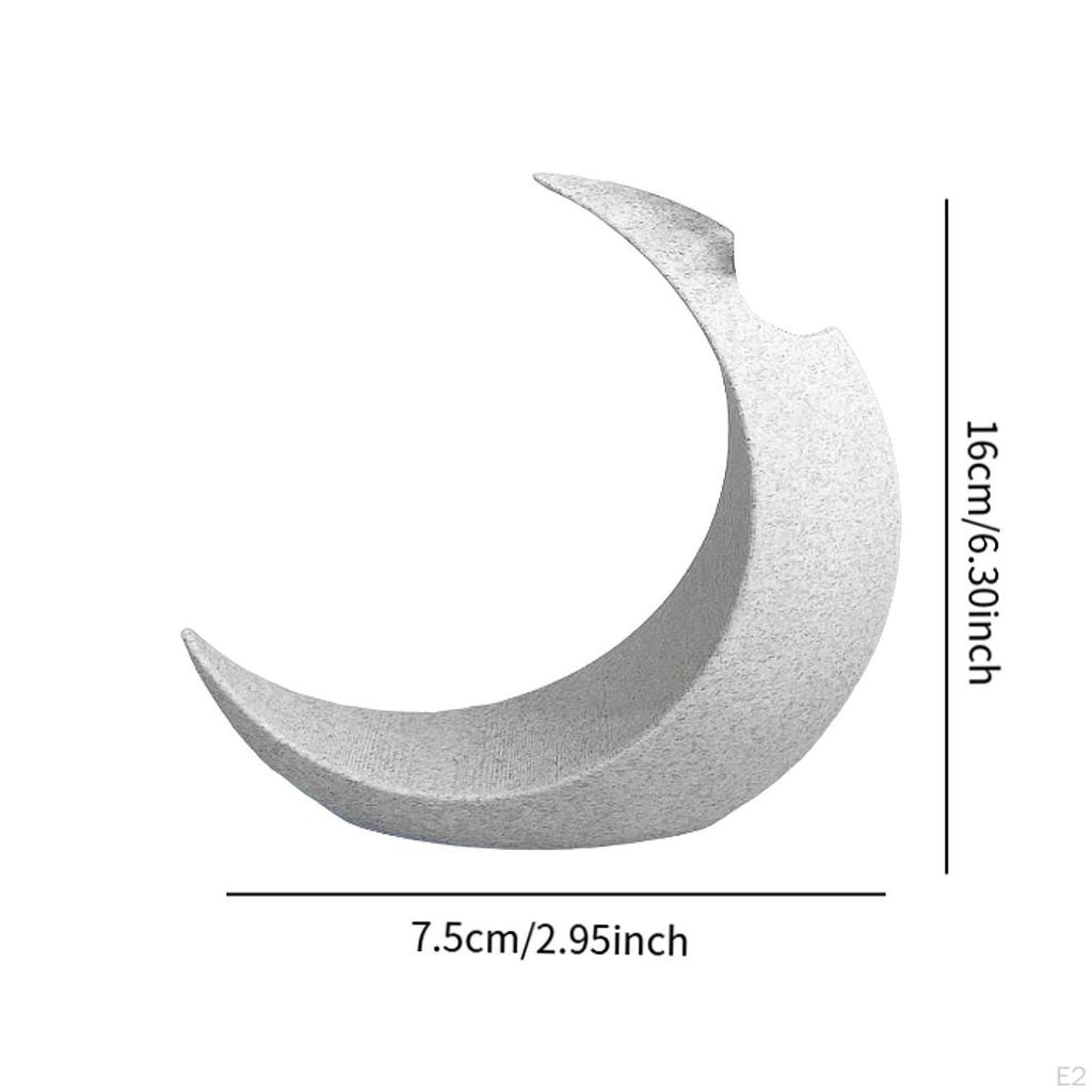 Статуя Луны Ваза для цветов Фигурка Минималистичная Бохо Декоративная Настольная Скульптура для Гостиной