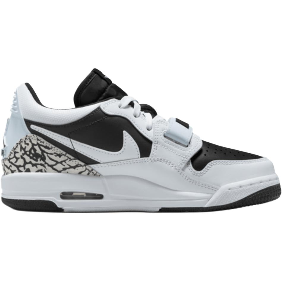 Jordan Legacy 312 Low Удобные Мягкие Низкие Кроссовки для Баскетбола для Детей Унисекс Белые Черные CD9054-111