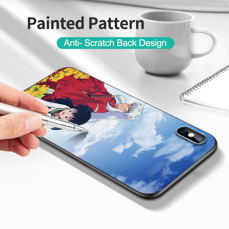 Черный ТПУ чехол для oneplus 8 pro 8t 9 9R Nord 2 ce N10 N100 N200 4G 5G yashahime Inuyasha