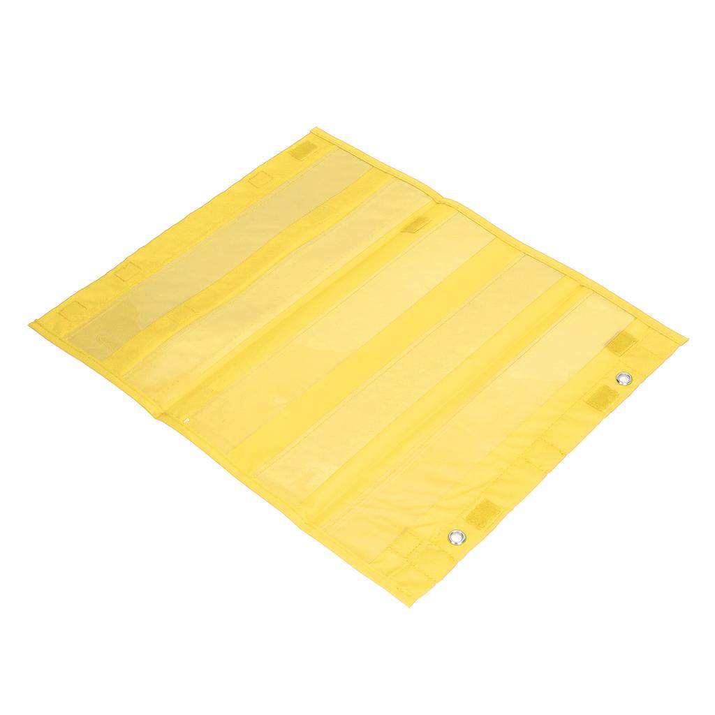 Magnetic Pocket Chart for Students 5 Rows Transparent Pockets Schedule Pocket Chart for Home School