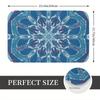 Modern Abstract Blue Swirl Pattern Door Mat Rug for Entrance Hallway Waterproof Home Floor Protector Mats 40x60cm