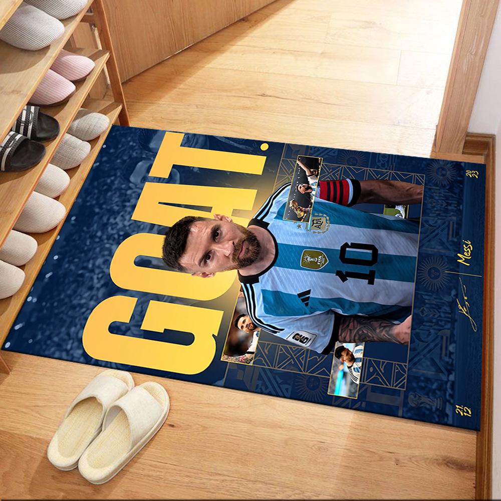 Messi 202 Floor Mat Suitable for Decorate room Bedrooms Foyer Living Rooms Anti-slip Rug Office home decor Gift for Festivals