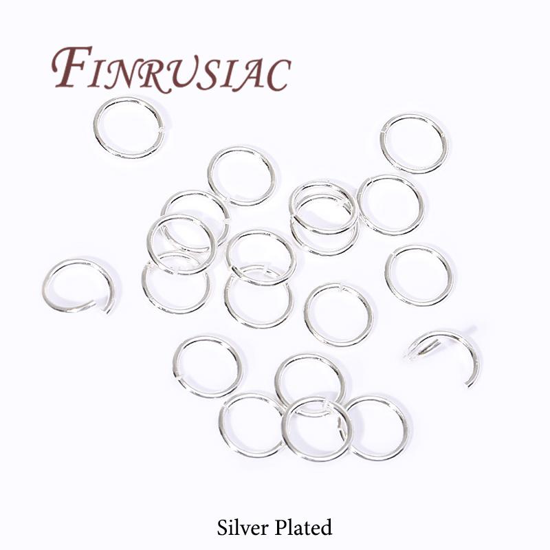 20-200Pcs 3-8mm Gold Plated Split Ring Open Jump Rings Connectors For DIY Jewelry Making Supplies Connecting Rings