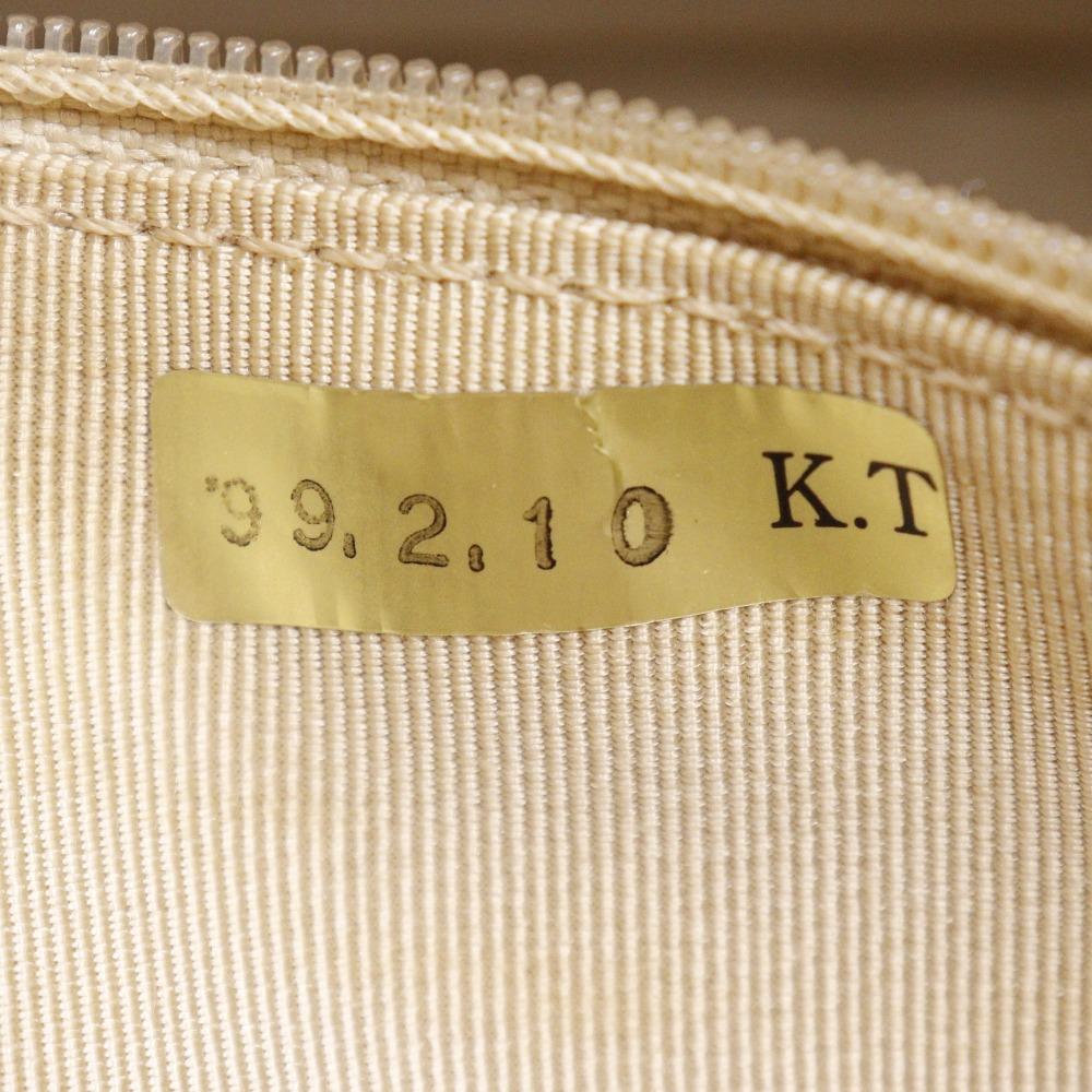 Chanel COCO Mark Shoulder Bag Beige Lambskin Women Used