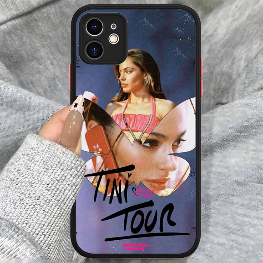 Singer T-TINI M-Martina Stoessel Phone Case For IPhone 16 15 14 13 12 11 Pro Max Plus X XS MAX Black Matte Phone Fundas