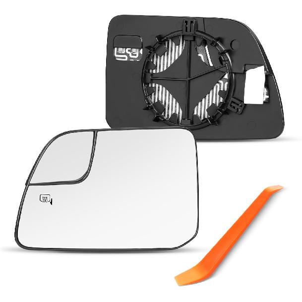For 2011-2014 Ford Edge, 2011-2015 Lincoln MKX Passenger Side Mirror | Right Side Heated Mirrors Replacement Glass with Backing Plate