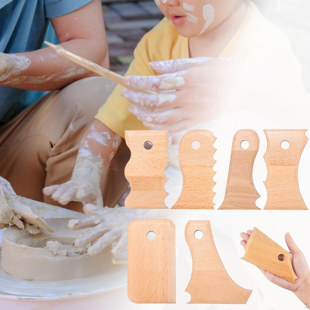 7 предметов гончарного инструмента, обрезка, сглаживание, резка, гравировка, лепка из глины