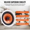 4PCs 8 in Ceiling Speakers 100W Flush Mount Ceiling & in-Wall Speakers