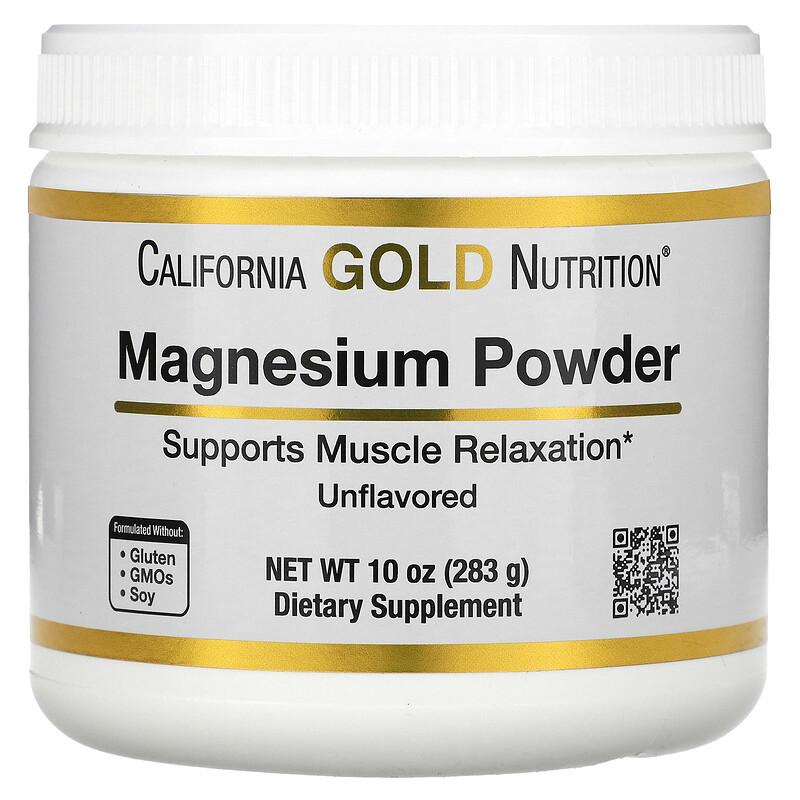 Magnesium Powder Beverage, Unflavored, 10 oz (283 g)