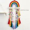 Cotton Rope Wall Ornaments Hand-woven Tassel Tapestry Kawaii Weaving Rainbow Hangings  Nursery