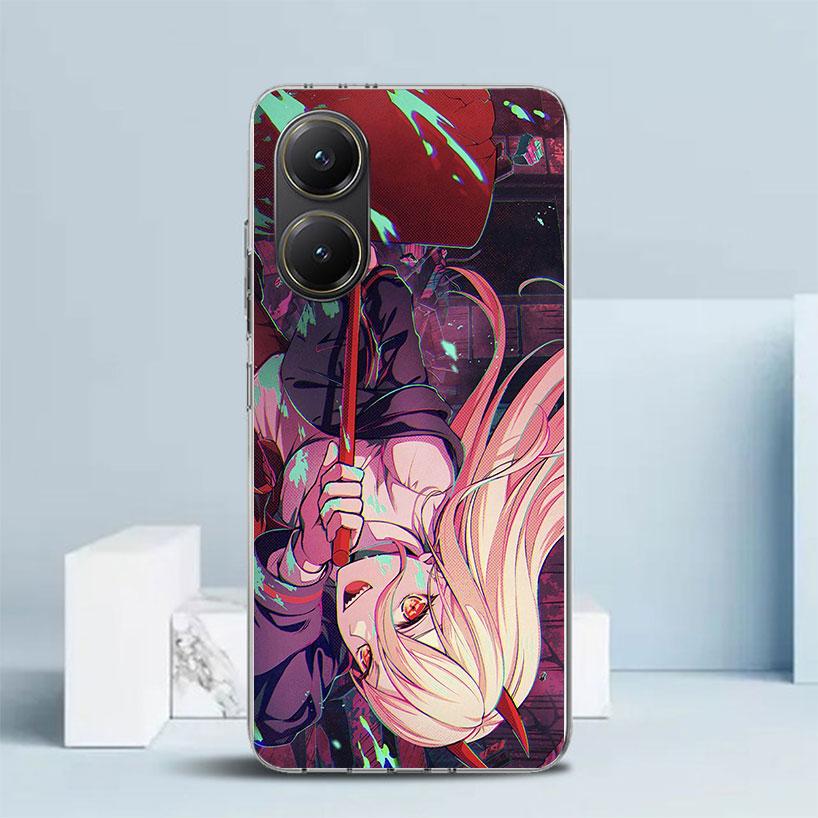 Чехол для телефона C-Chainsaw Man Power для Xiaomi Poco F7 Ultra X5 X6 X7 Pro M7 Redmi 15C 15 13C 13 12C 12 10C 10 10A 9 9C 9A 9T