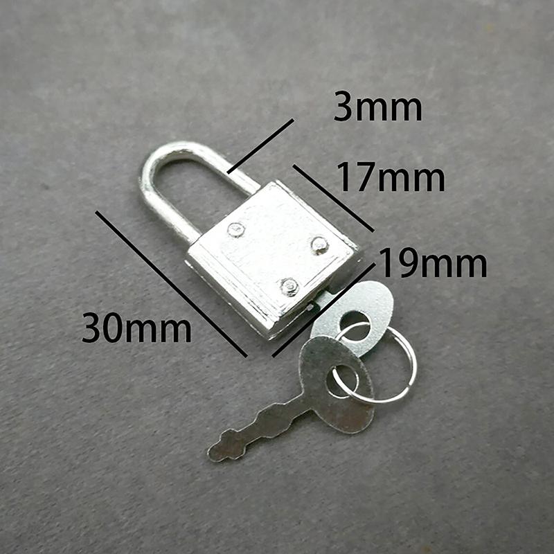 Мини ретро замок для блокнота дневника небольшой багажный ящик замок с ключами набор