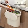 Wall-Mounted Trash Can with Lid for Bathroom, Toilet, Kitchen, or Household Use - High-End Crevice Storage Solution