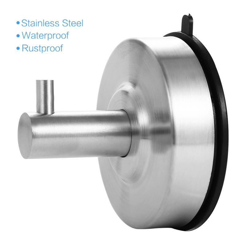 Мощная вакуумная присоска Вешалка Крючок из нержавеющей стали Держатель для полотенец для ванной и кухни и окна