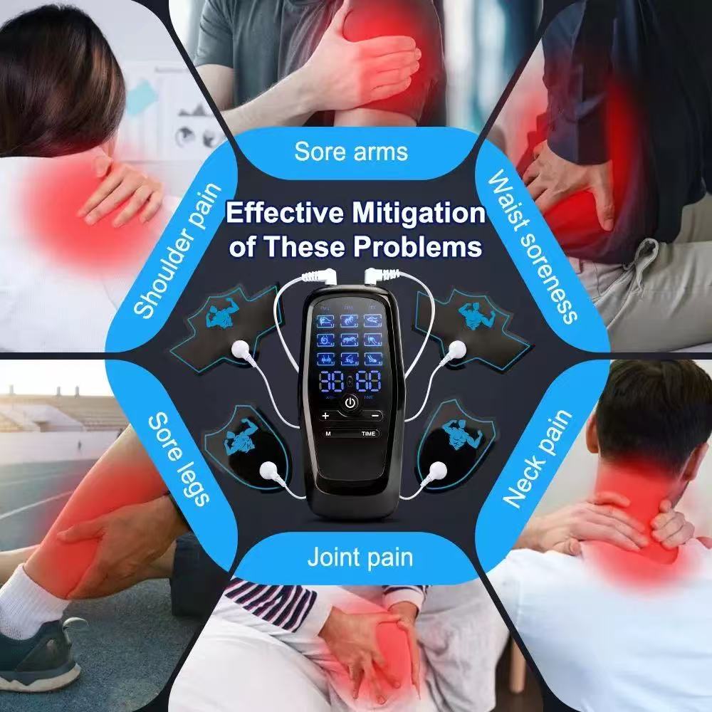 EMS Eletric Professional Muscle Stimulation USB Tens Massager Unit Machines Mini Full Body Massager 9 Modes