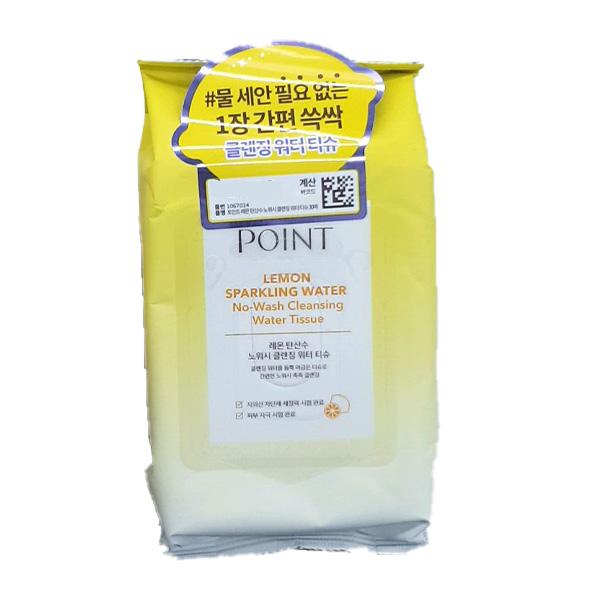 Point Lemon Sparkling No-wash Cleansing Water Tissue 30sheet