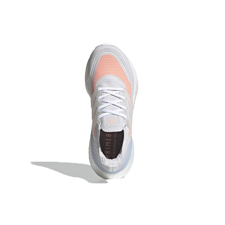 Adidas UltraBoost 21 White Glow Pink Женские кроссовки Кристально-белые облачно-белые FY0396