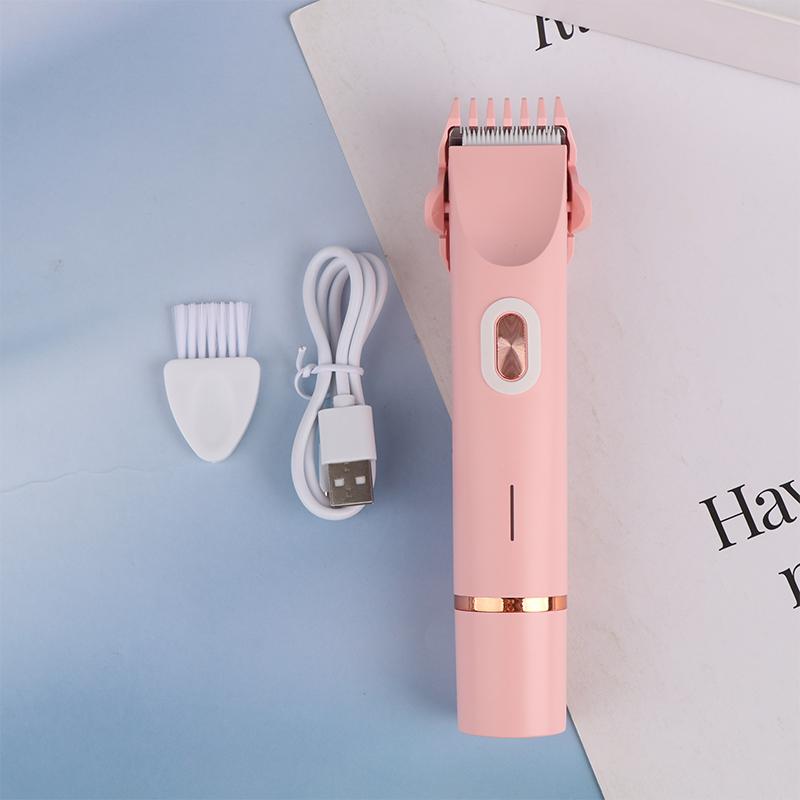 Женские электрические бритвы 2 в 1 с двумя головками, безболезненный триммер для бикини, влажный и сухой, для женщин, лобковые волосы, съемная головка, электробритва