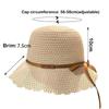 Складная панама Дышащая пляжная кепка Широкополая шляпа рыбака Женская Девичья