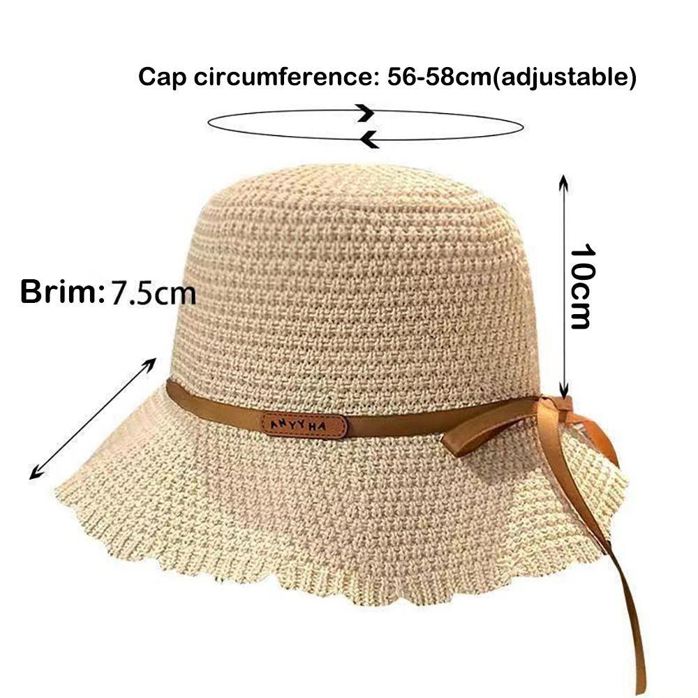 Складная панама Дышащая пляжная кепка Широкополая шляпа рыбака Женская Девичья