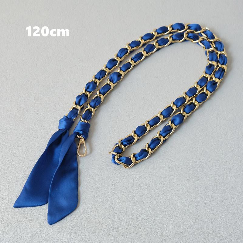 Новая Мода Весна Женская Сумка Аксессуар Цепочки Съемный Длинный Кросс-Боди Однотонный Милый Шелковый Ремешок Женский Роскошный Цепочный Ремень Ручки для Сумки