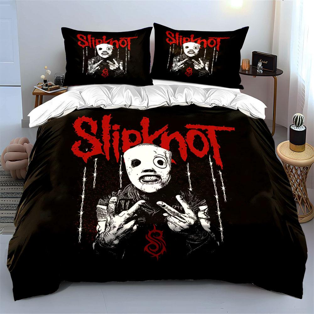 Slipknot Band Bedding Set Bedding Duvet Cover Set Duvet Cover Pillowcases (1 * Duvet Cover 2 * Pillowcases, without duvet insert)