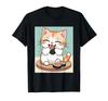 Вещи печатные Kawaii, кот, суши, милый, просо, японский, футболка