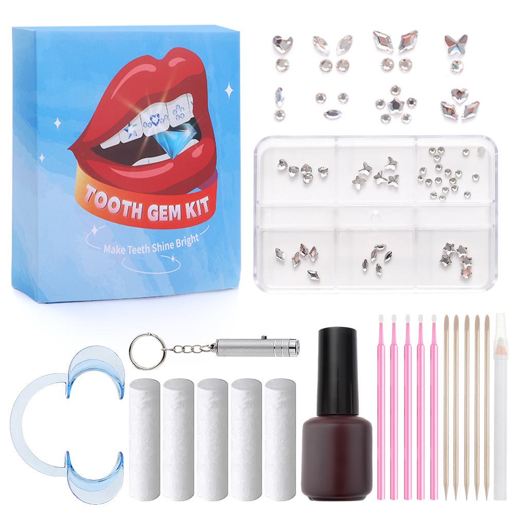 Dazzling Dental Drill Set with Personalized Cosmetic Teeth Gems and Stickers
