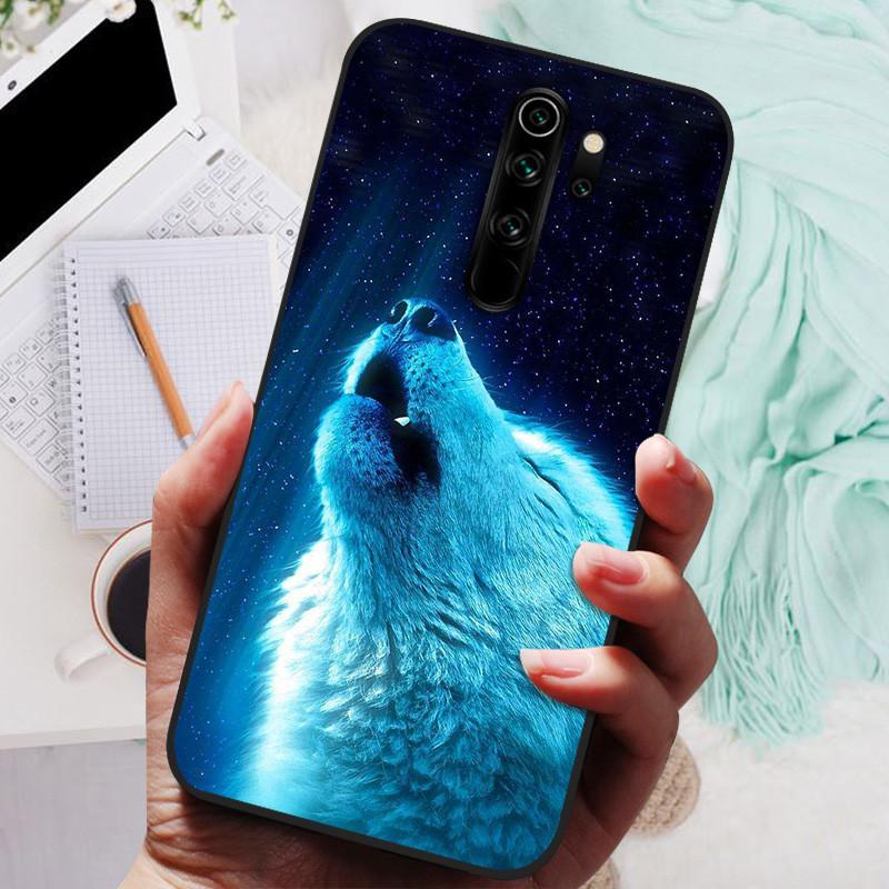 Чехол для телефона Xiaomi Redmi Note 8 Pro, силиконовый, милый, черный бампер, мягкий ТПУ, чехол-бампер для Redmi Note8 Pro 8Pro, задняя крышка, Fundas