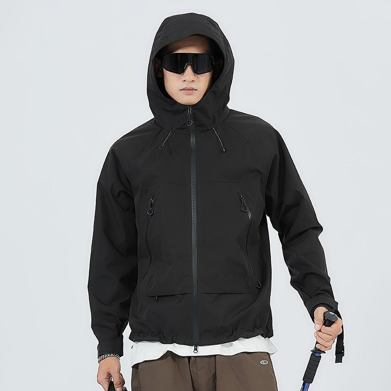 Осенне-зимняя мужская повседневная куртка Простая куртка с капюшоном