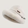 Women's Plush Warm Bucket Hat with Ear Warmers – Elegant, Durable & Coldproof Fisherman Cap, Inelastic Woven Design