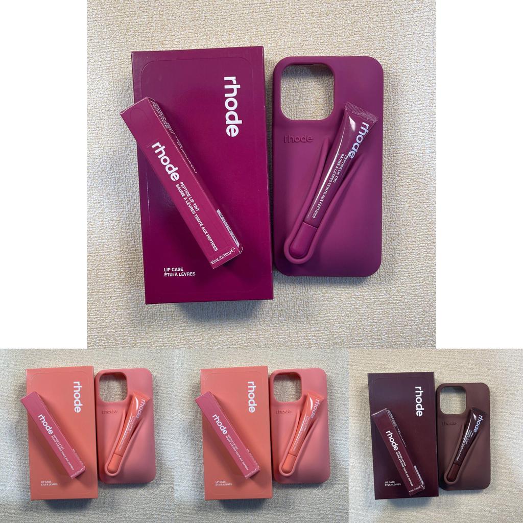 Набор силиконовых чехлов для телефона Rhode Lip Gloss для iPhone 16 с креативным дизайном