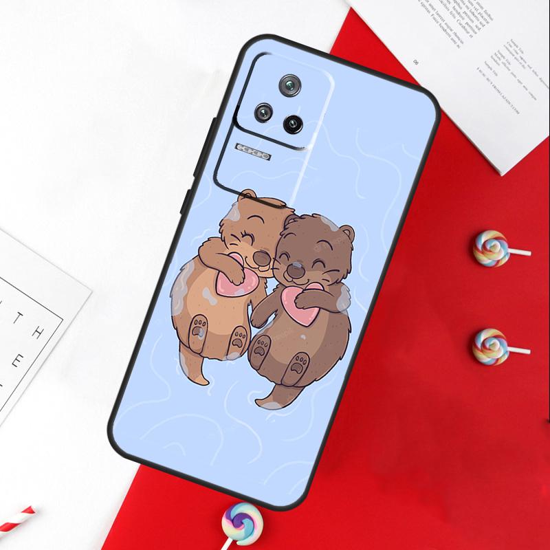 Милый мультяшный выдра Чехол Для Xiaomi 14 Ultra 15 13 11T 12T 13T 14T Pro POCO X7 Pro X3 X5 X6 M6 F5 F6 Pro Чехол