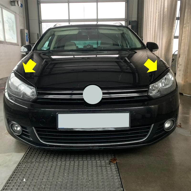 Веки фары, фара, крышка брови, отделка для аксессуаров VW Golf 6 MK6 GTI GTR 2008 2009 2010 2011 2012