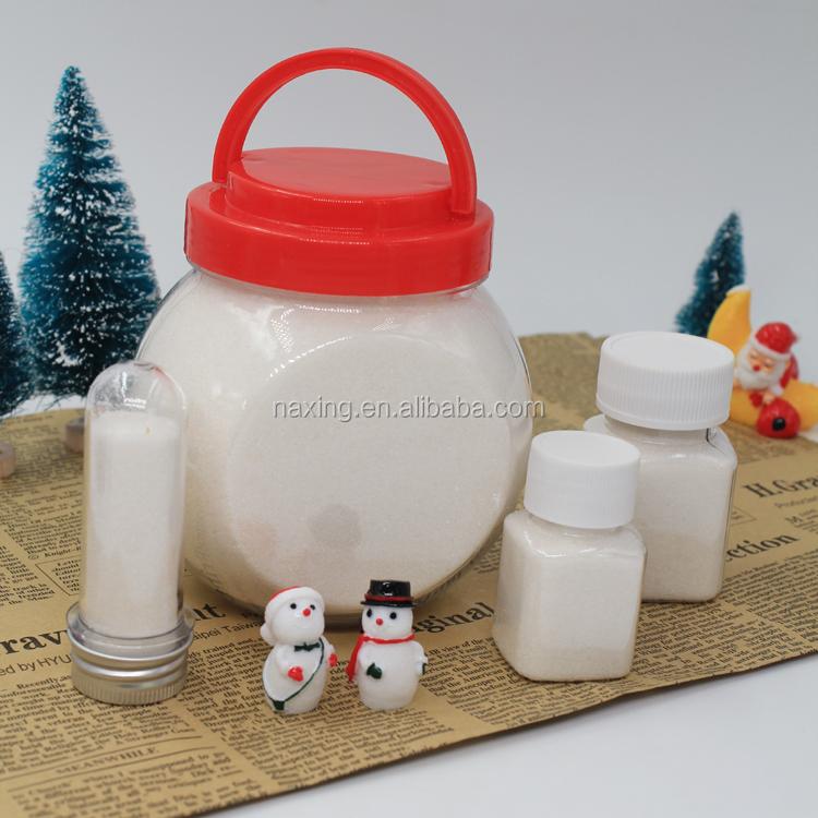2026 Hot Sale Eco-Friendly SAP Material Artificial Snow White Instant Snow with Customizable Color & Size for Novelty Toy